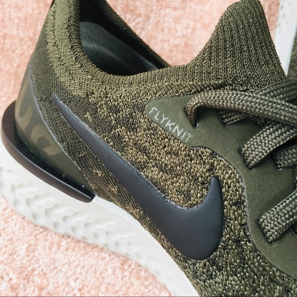 SOLD!NIKE Flyknit Epic React Army Green - Picture 2 of 10